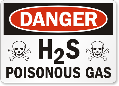 h2s poisonous gas red deer